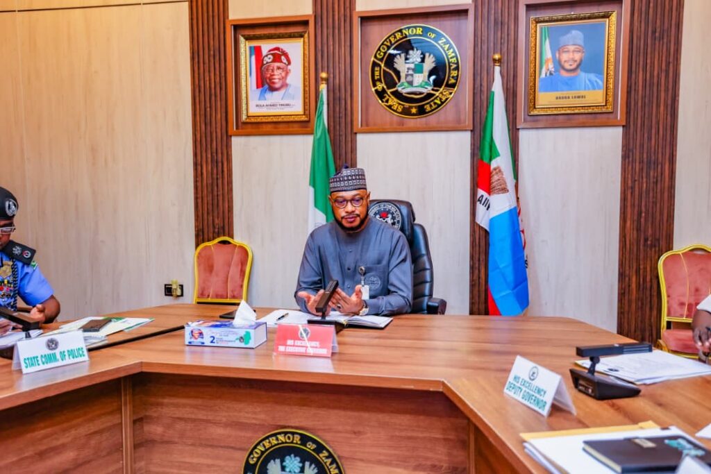 Governor Dauda Lawal reaffirms support for troops at Zamfara Security Council Meeting